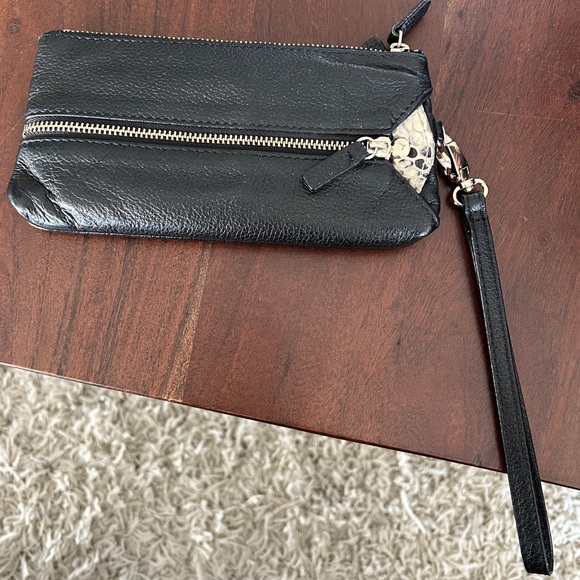 DANIER Leather Wallet with Strap in Black - Picture 3 of 12